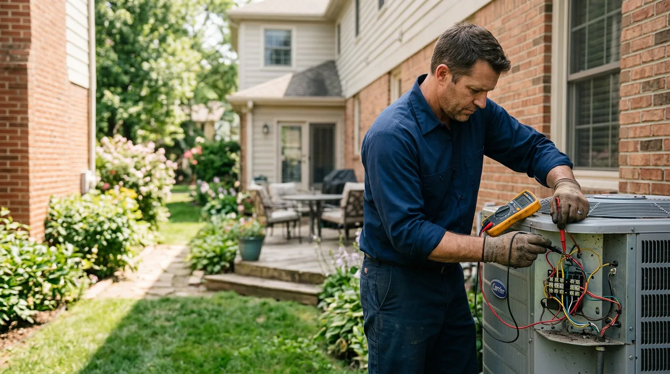 HVAC technician working near Greenville, KY